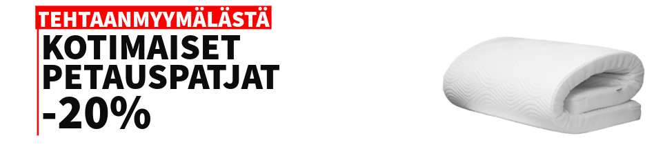 Petauspatjat -20% kampanja soft-kaluste
